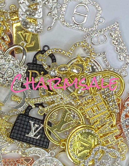 Luxury designer bling charms