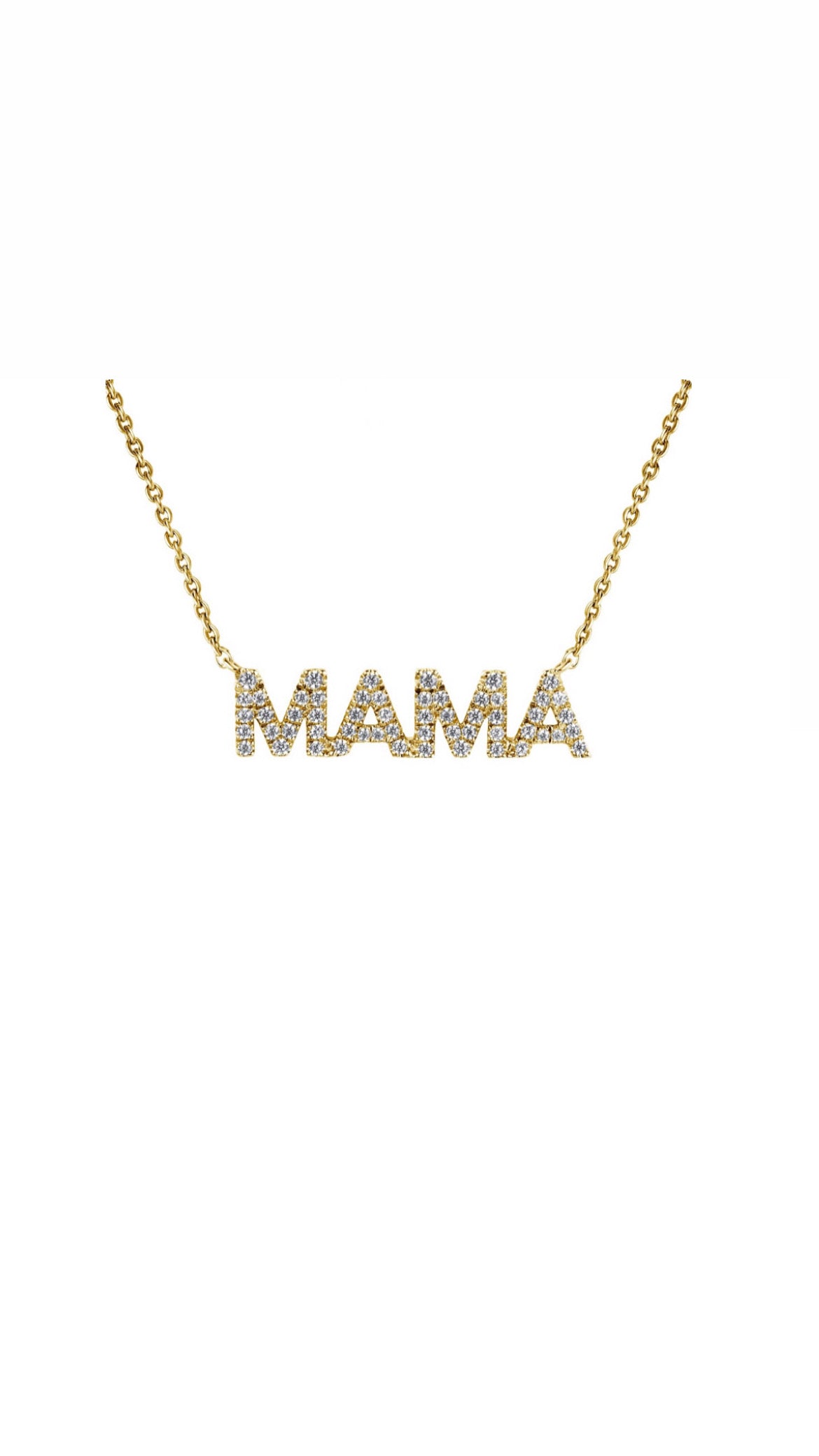 DIAMOND MAMA NECKLACE, 14kt Gold – JEN HANSEN