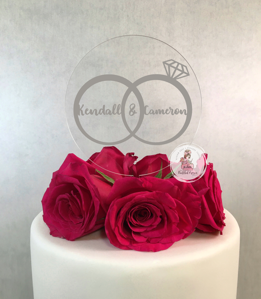 Beautiful Ring Ceremony Desingner Cake - Avon Bakers