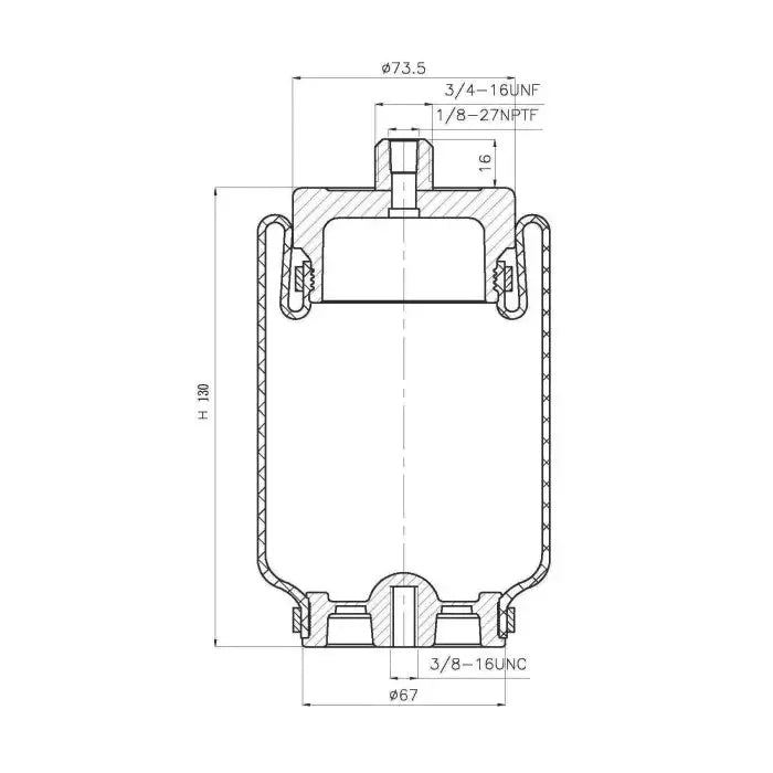 Air Spring Sleeve Style - 7001 Air Bag - Suspension