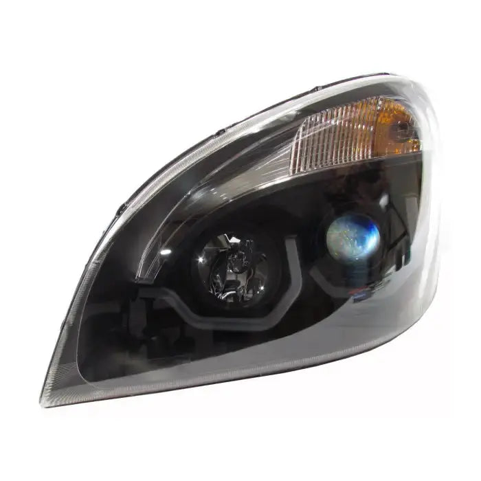 Fortpro Freightliner Cascadia Black Housing Headlight -