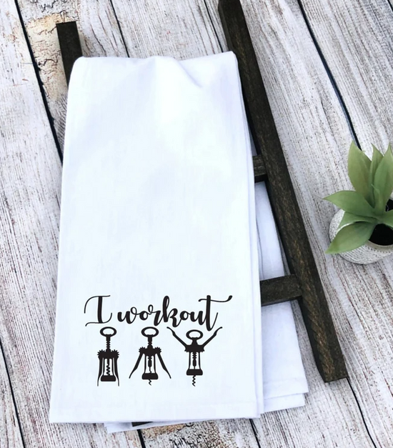 Funny Fall Custom Kitchen Tea Towels