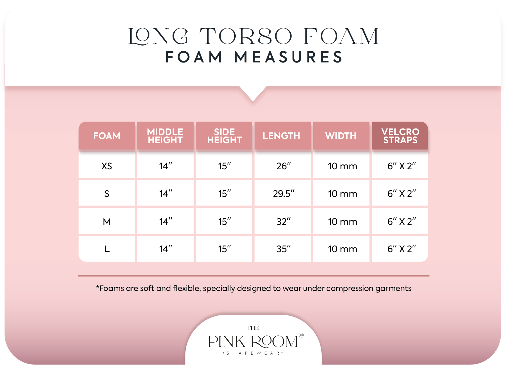 Abdominal Lipo Foam For Skin Protection Long Torso T008 – The Pink Room  Shapewear