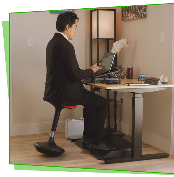  Wobble Stool Standing Desk Stool - tall office chair for  standing desk chair wobble stools for classroom seating adhd chair height  adjustable stool 23-33 Active stool for standing desk wobble