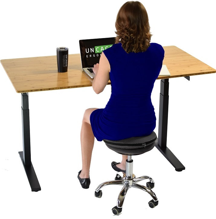 Uncaged Ergonomics Wobble Stool Air: Rolling Balance Ball Office Chair for Active Sitting