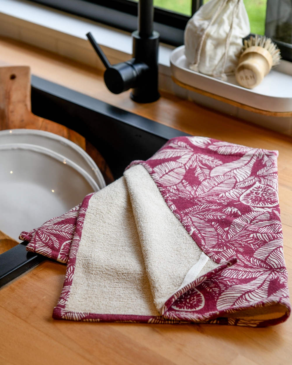 Ruby striped tea towels – maeree