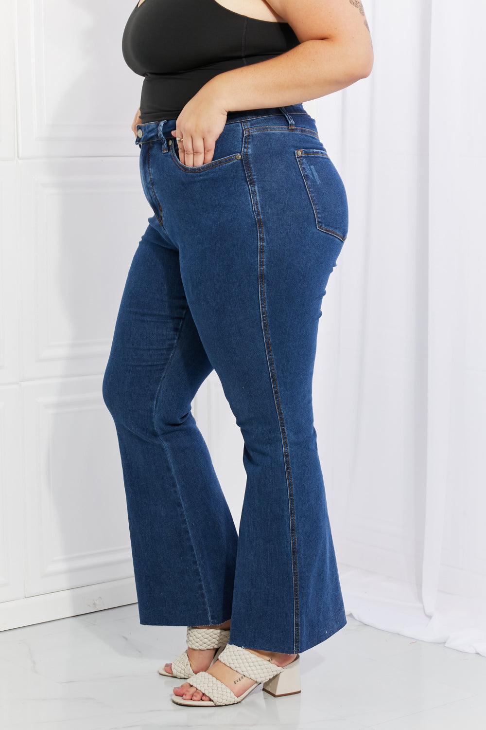 Buy Ava Mid Rise Wide Leg Pull-On Jeans for CAD 94.00