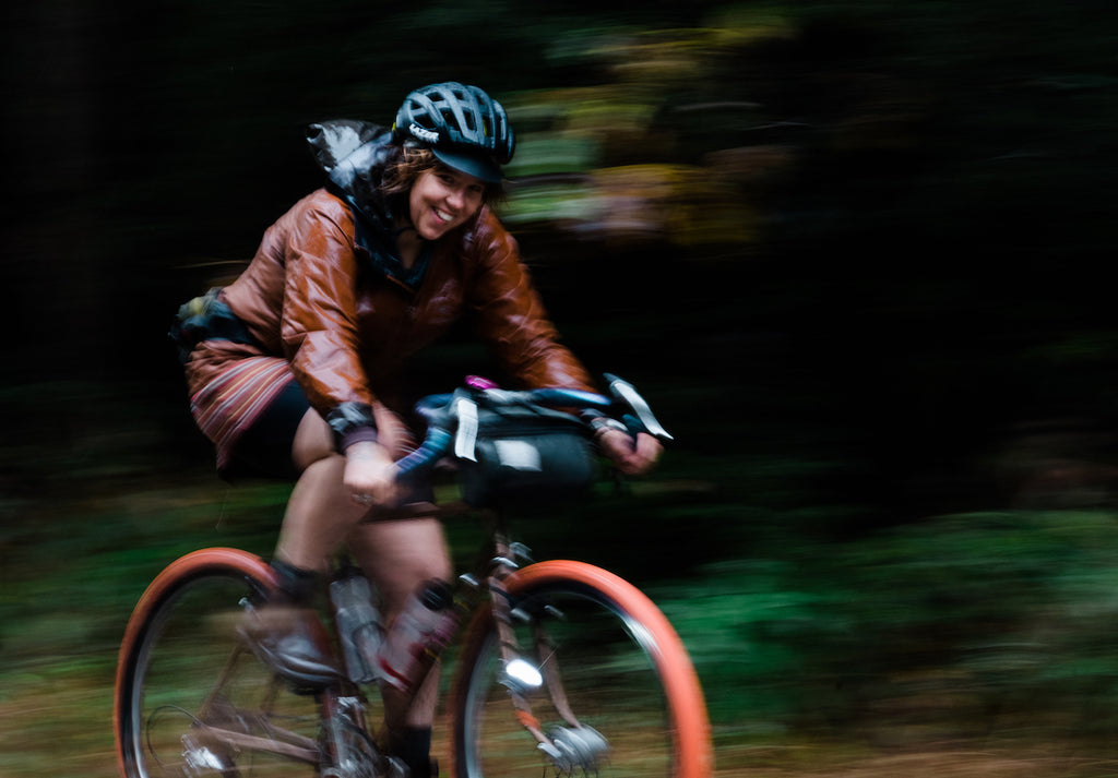 Woman riding Crust Lightning Bolt at the Higher Ground Hundp