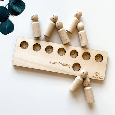 Emotions peg dolls for exploring different emotions through play