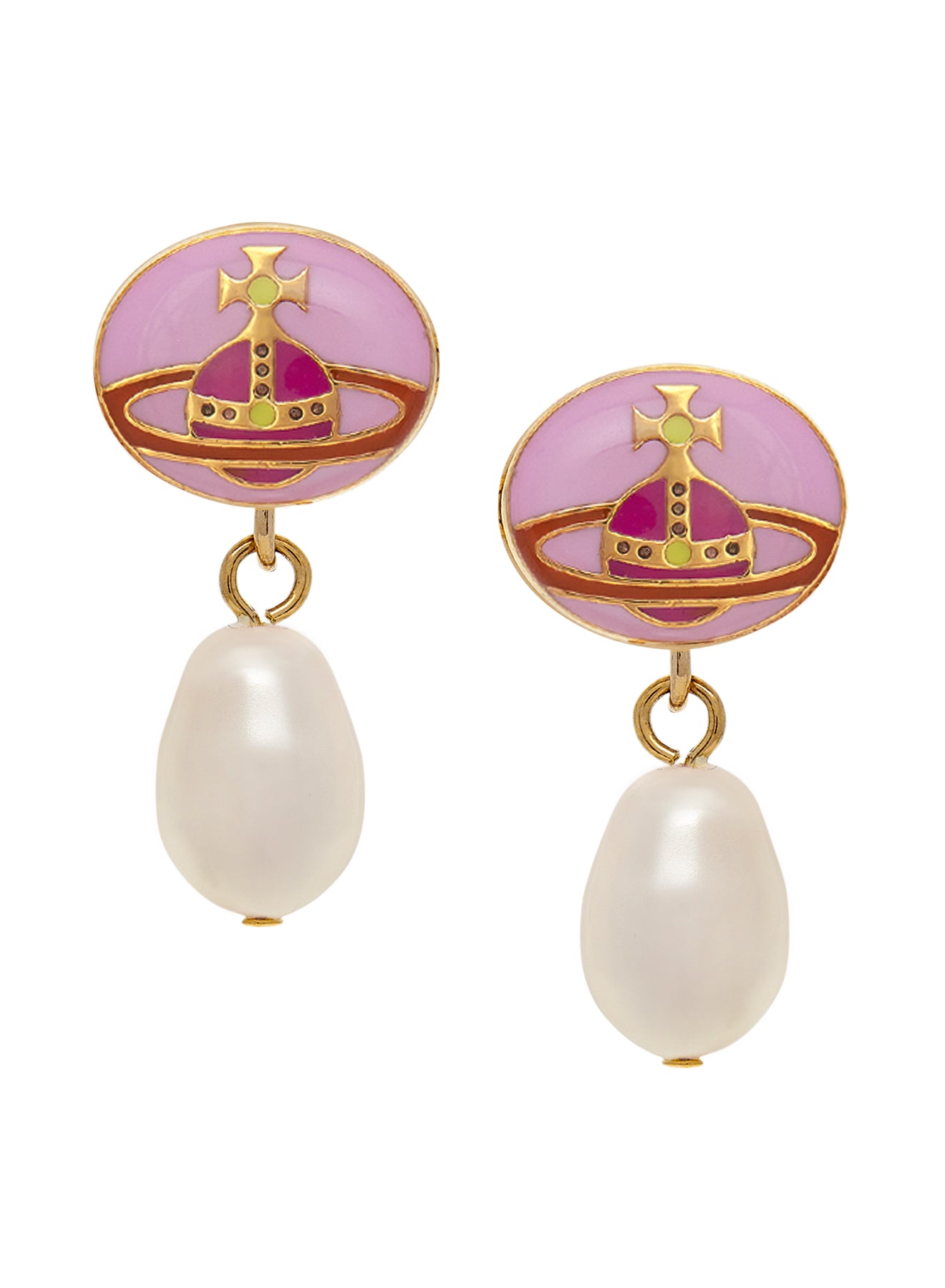 Loelia Earrings - Gold/Pink - 62020143-02R524-IM – Sarah Layton