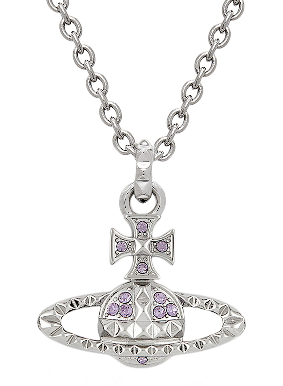 Mayfair Bas Relief Pendant - Silver/Violet - 63020052-02W287-MY 