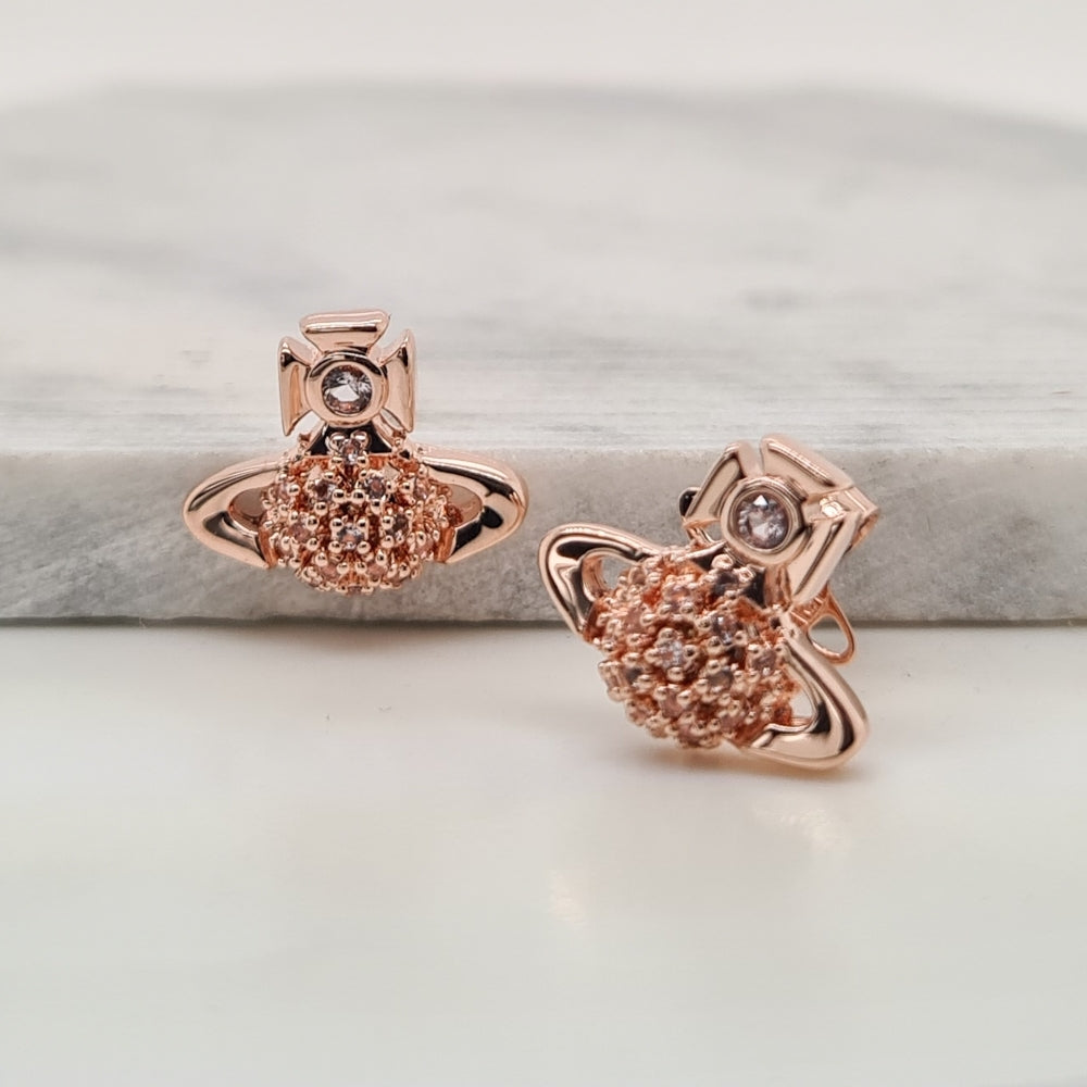 Vivienne westwood mayfair bas relief earrings store rose gold