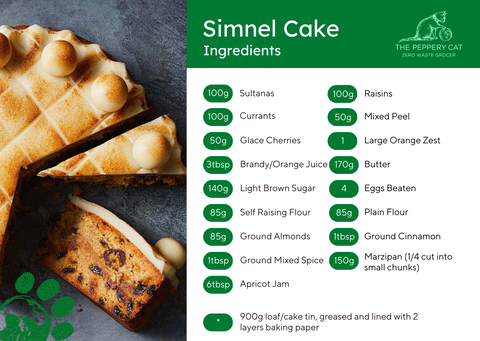 Simnel Cake Ingredients