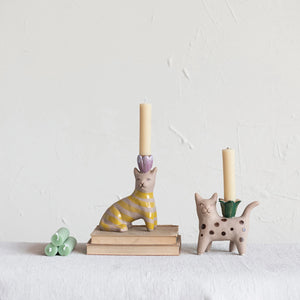 Cat Taper Candle Holder - When Pigs Fly
