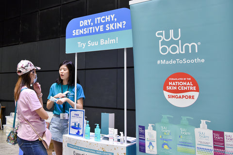 Suu Balm Sampling Booth: Sharing of Skin Care Tips and Suu Balm Products