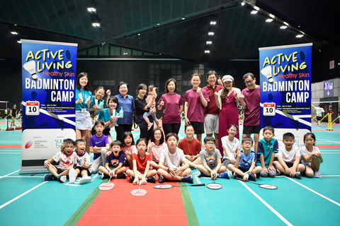 Group Photo: Active Living-Healthy Skin Badminton Camp