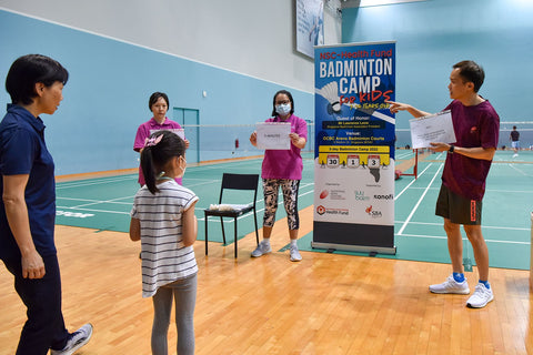 Badminton Clinic with NSC Promoting Healthy Skin