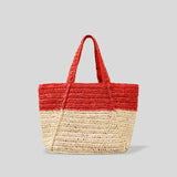 Summer Casual Beach Women Handbag Candy Straw Woven Ladies Tote Rattan Paper Large Female Top Handle Bag Shopper Girls Purse New