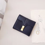 RuishiSaber Luxury Leather Wallet Women's Short 2022 New Exquisite High-End Simple Leather Tri-Fold Multifunctional Coin Purse
