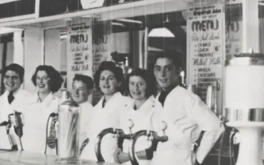 Milk Bar Cafe in Victoria, 1950s