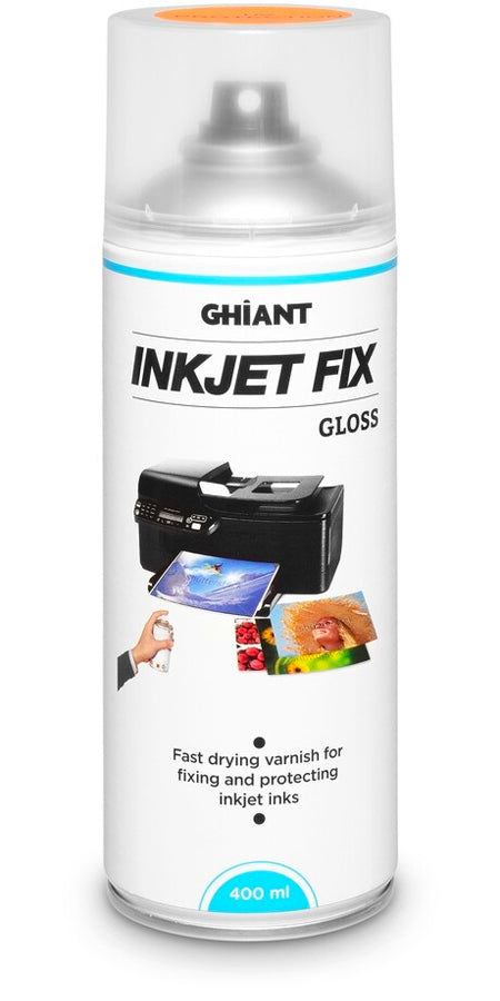 Ghiant INKJET FIX 400ml Glossy Fixative Spray for Inkjet Papers –  PhotoPaperDirect UK