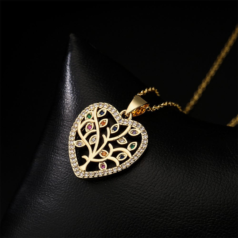 Undying 服饰与配饰 21619 Love Shape Tree of Life Pendant - 7Undying
