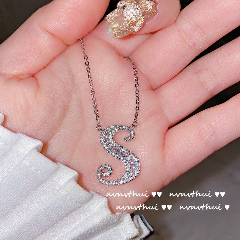 diamond initial necklace kay jewelers