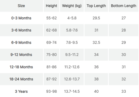 Sizing Guide – Frankie Pani