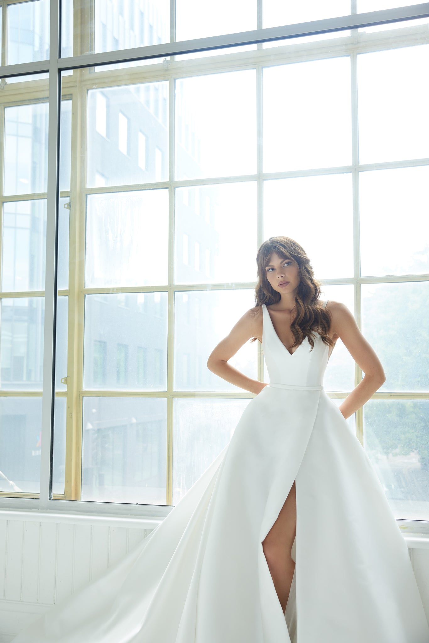 Bloomsbury Wedding Dress - Wedding Atelier NYC Suzanne Neville