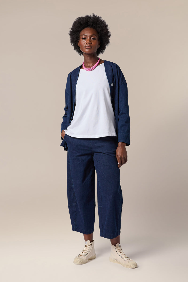 Stretch Denim Bubble Trouser