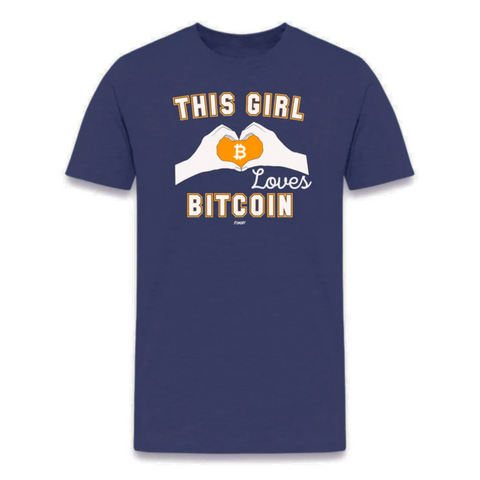 This Girl Loves Bitcoin T-Shirt Image