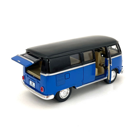 1962 Welly 62 VW Volkswagen Classical Bus 1:24 Blau Weiss OVP Modellauto