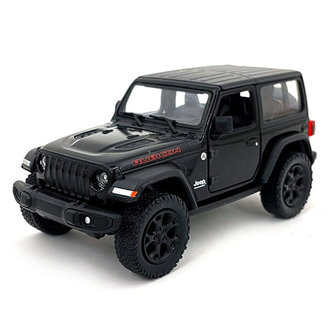 2018 Jeep Wrangler Rubicon 4x4 1:34 Scale Diecast Model Hard Top Black –  diecast happy