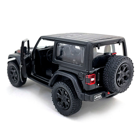 2018 Jeep Wrangler Rubicon 4x4 1:34 Scale Diecast Model Hard Top Black –  diecast happy