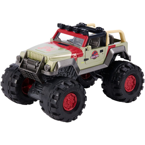 Jurassic Park/World 1993 Jeep Wrangler Off Road w/ Big Wheels 1:24 Sca –  diecast happy