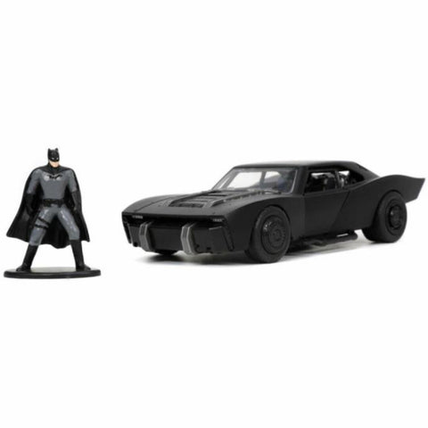 Chrome Batmobile with Batman Diecast Figurine Animated Series DC Comics  2019 San Diego Comic Con Exclusive Limited Edition 1/24 Diecast Model Car  by Jada 