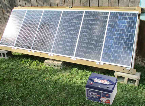 charge lifepo4 battery with solar panel