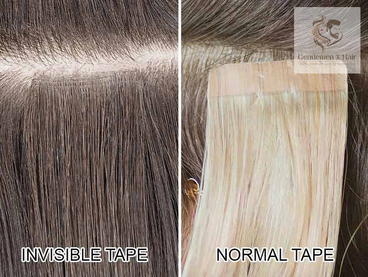 Seamless Invisible Virgin Human Hair Tape Extensions 100 Remy Human H