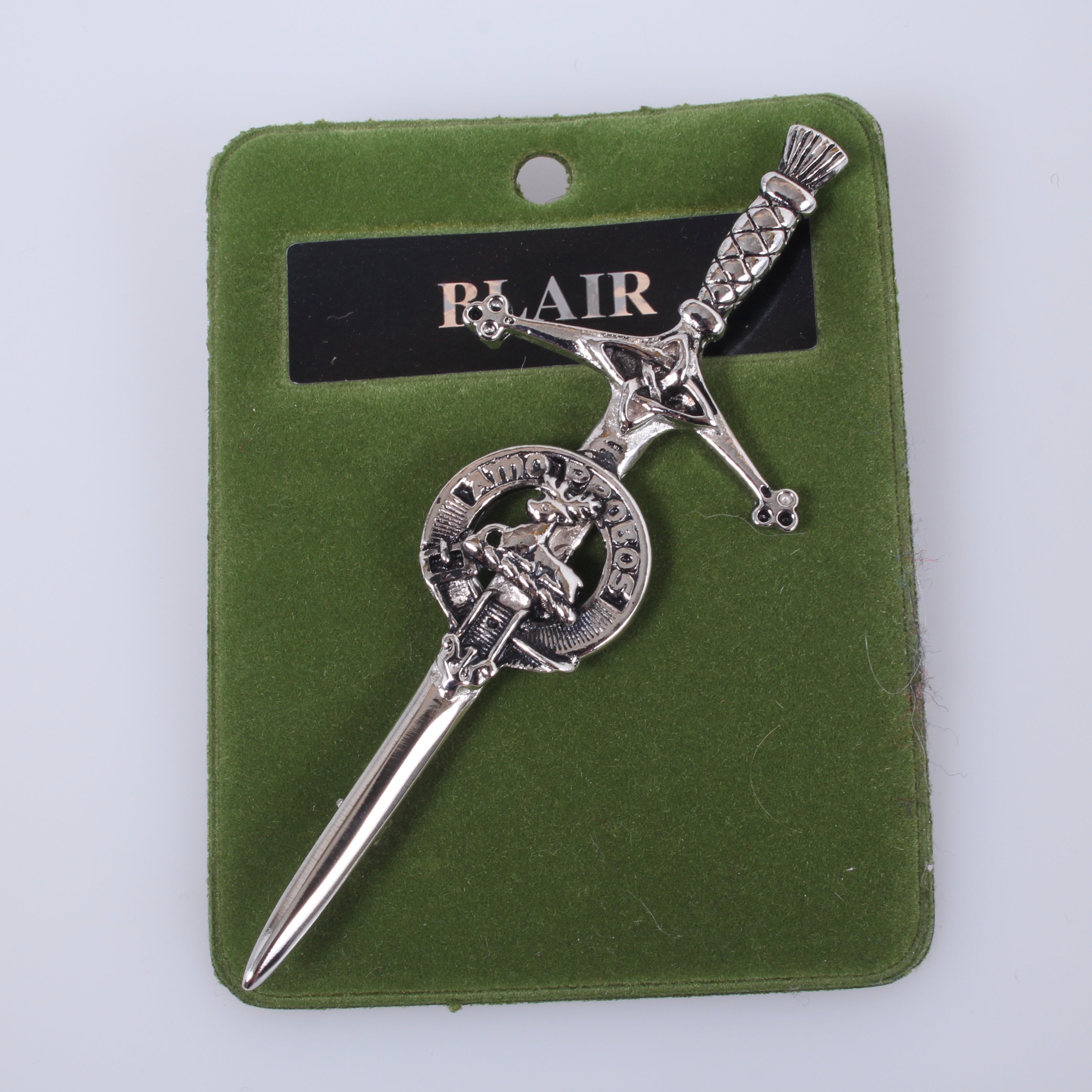 Clan Crest Pewter Kilt Pin With Blair Crest 