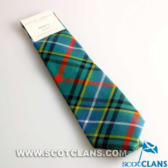 Pure Wool Tie in Bisset Ancient Tartan