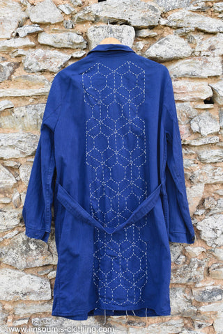 Sashiko by l'Insoumis Clothing indigo blouse ouvrière