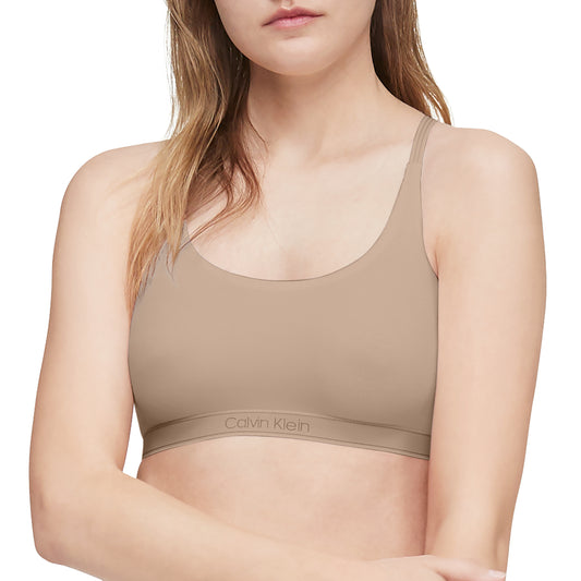 Calvin Klein Women's Pure Ribbed Unlined Bralette, Barely Pink, X-Small at   Women's Clothing store