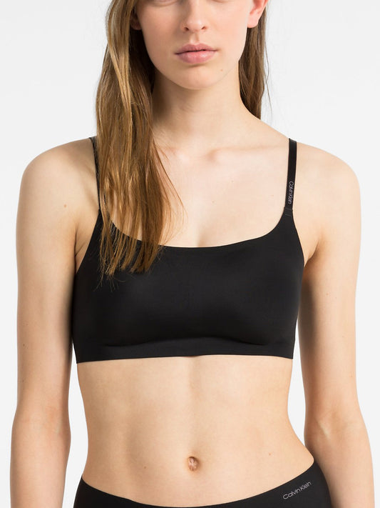 Calvin Klein Womens Pure Ribbed Lightly Lined Bralette : :  Clothing, Shoes & Accessories