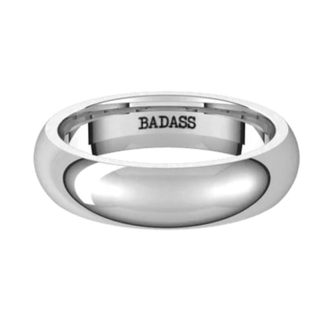 Divorce Ring with Engraving BADASS