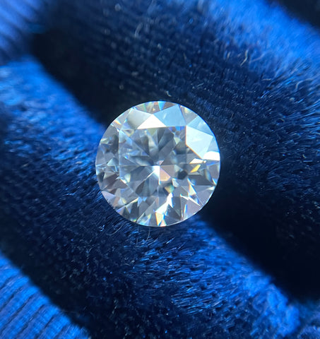 ZAYA Moissanite Hollywood Round Close Up