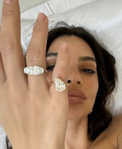 Emily Ratajkowski's diamond divorce rings