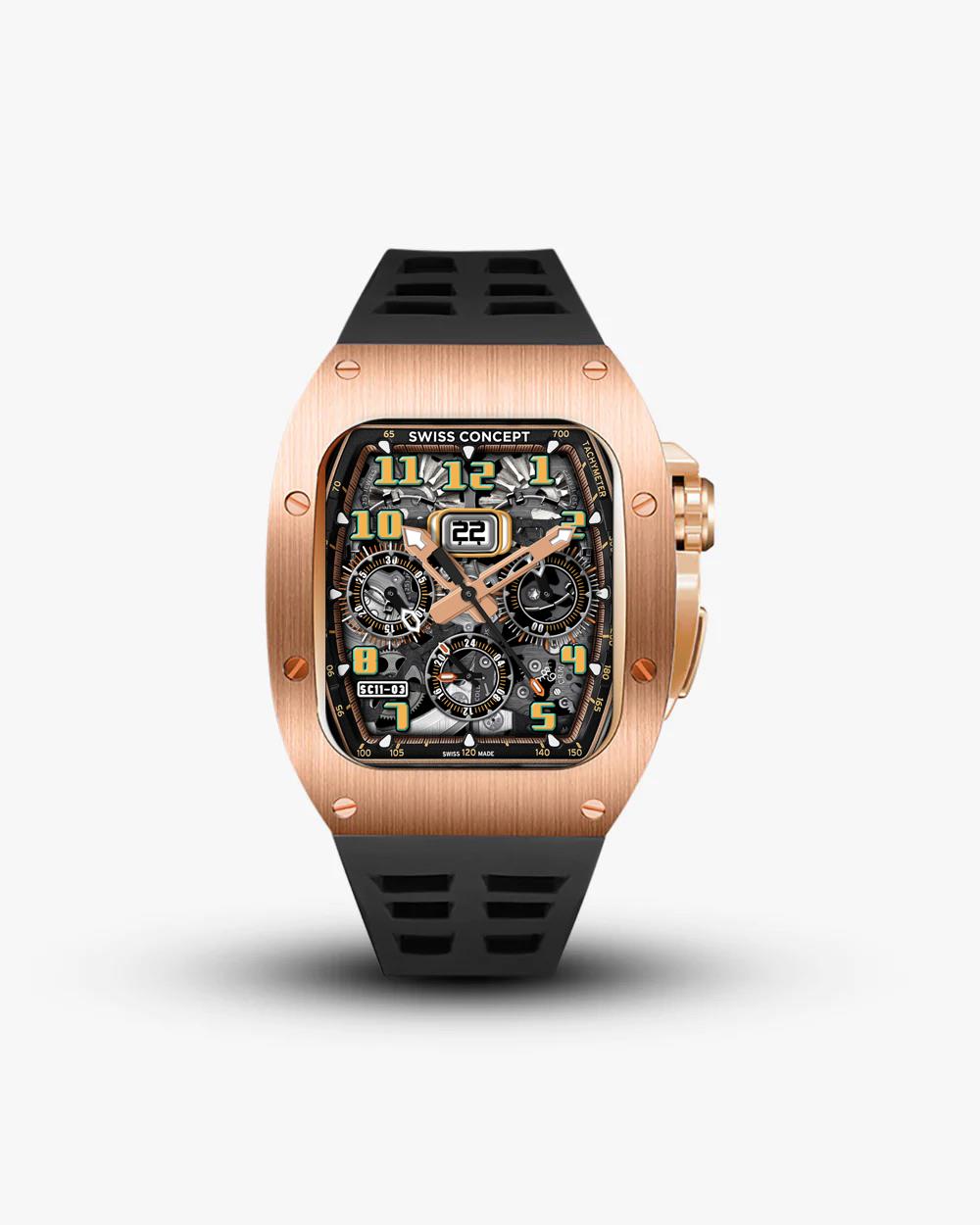 Swiss Concept Racing Elegance Edition Rose Gold Apple Watch Case