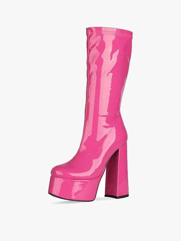 Cotton Candy Boots - High Street Pink -- Free Shipping