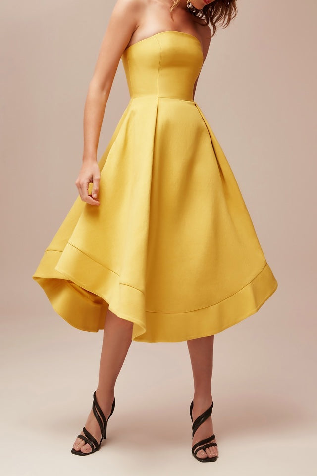 C/MEO Collective - Making Waves Dress in Yellow | All The Dresses