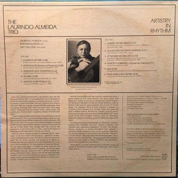 The Laurindo Almeida Trio Artistry In Rhythm (LP Tweedehands